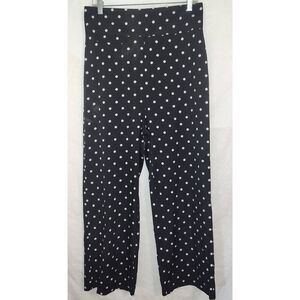 Lili Sidonio Molly Bracken black polka dot High Waist cropped pants women’s M